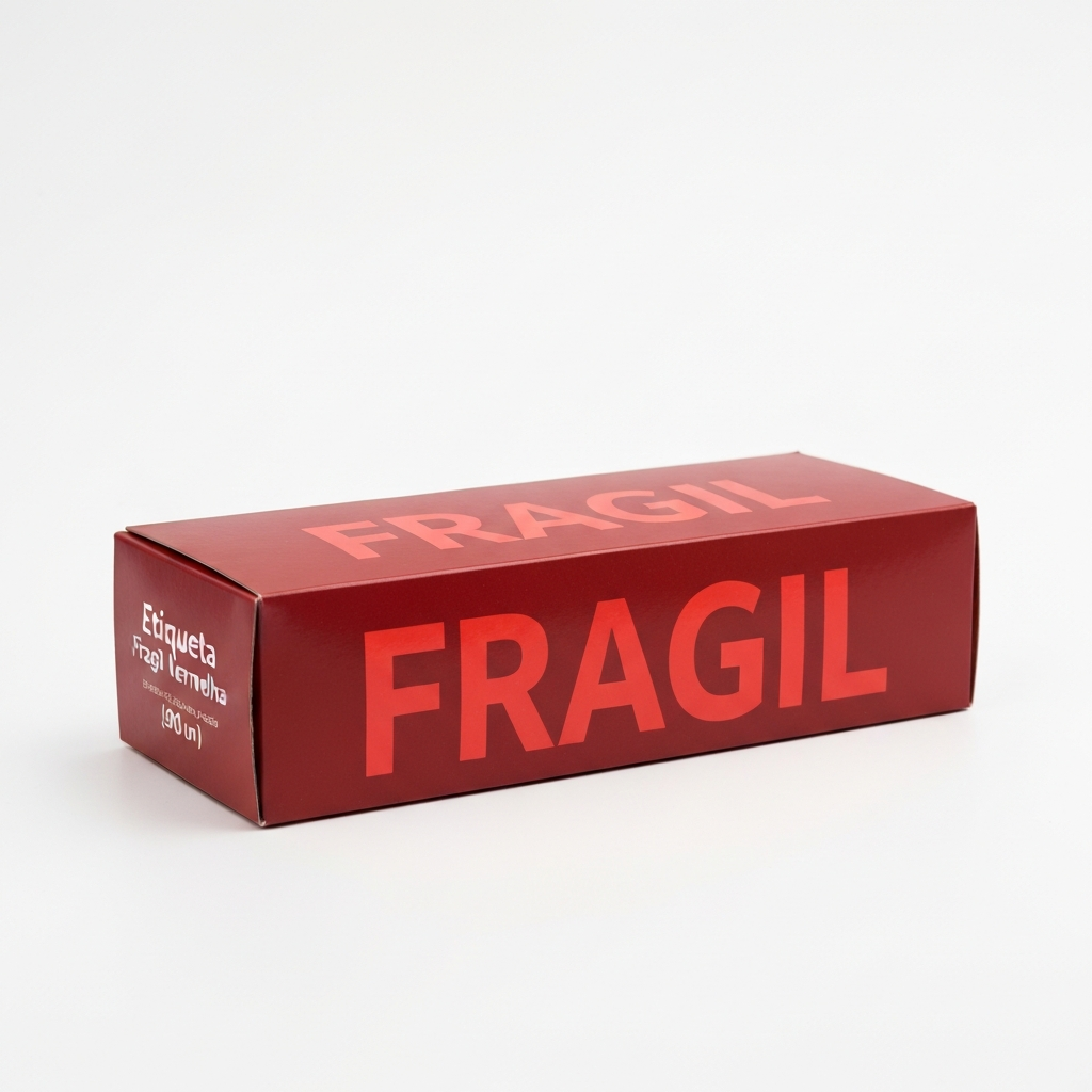 Etiqueta Fragil Vermelha (500 un)