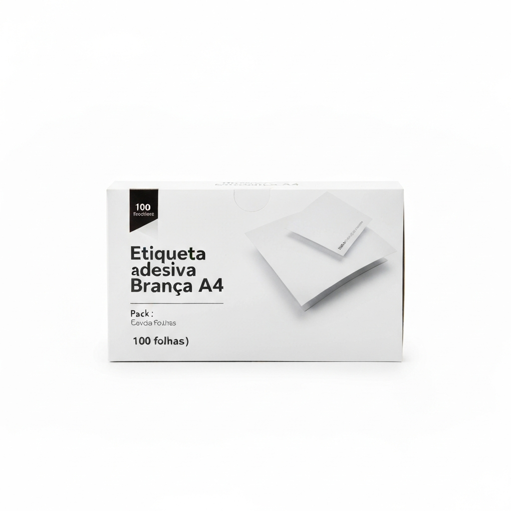 Etiqueta Adesiva Branca A4 (100 folhas)
