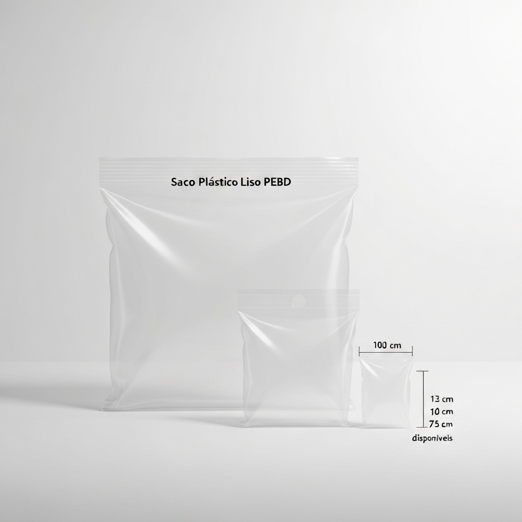 Saco Plastico Liso PEBD